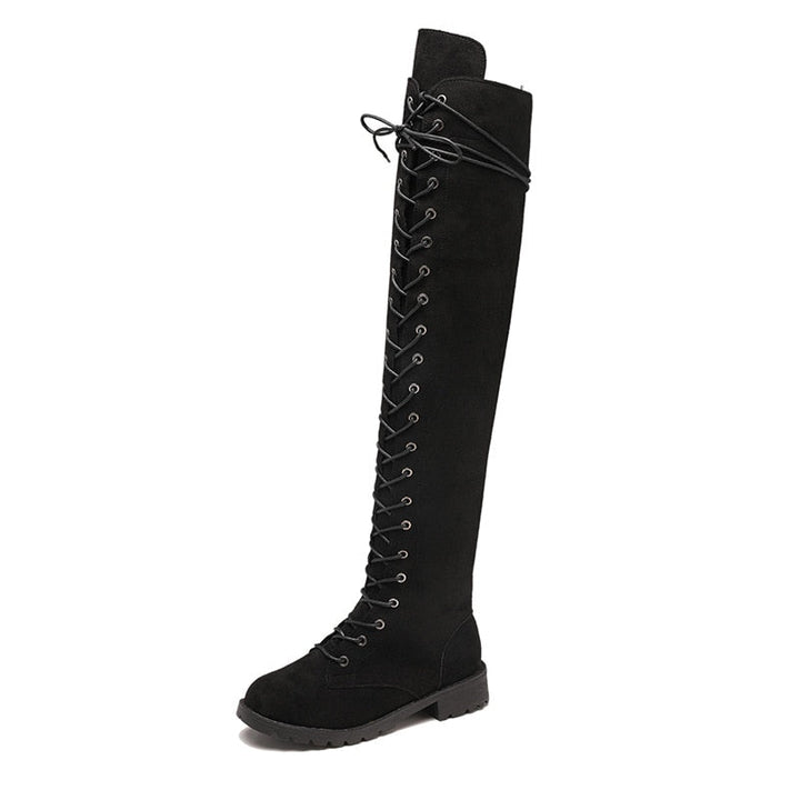 Heidi Knee Boots Women Stylish Comfortable High Platform Fall Winter Footwear 0
