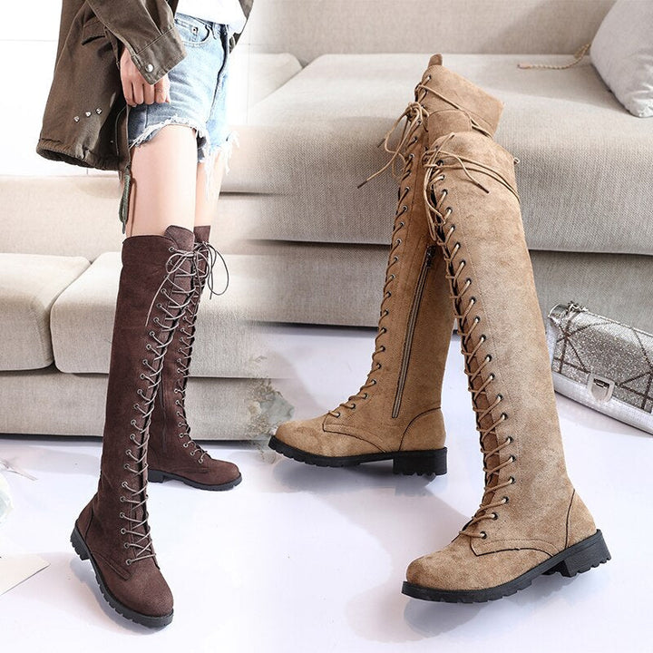 Heidi Knee Boots Women Stylish Comfortable High Platform Fall Winter Footwear 3