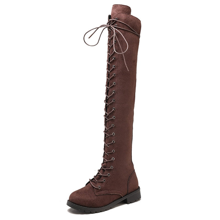 Heidi Knee Boots Women Stylish Comfortable High Platform Fall Winter Footwear 7