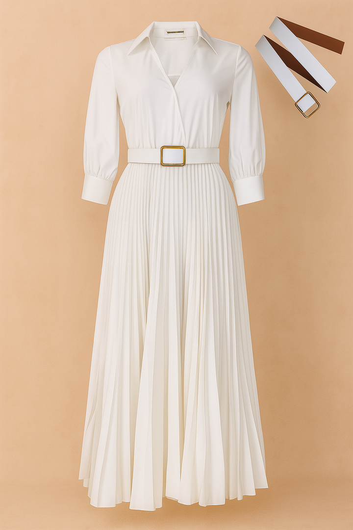 Isabela| Plus Size Elegant Knee-Length Dress for Spring 4