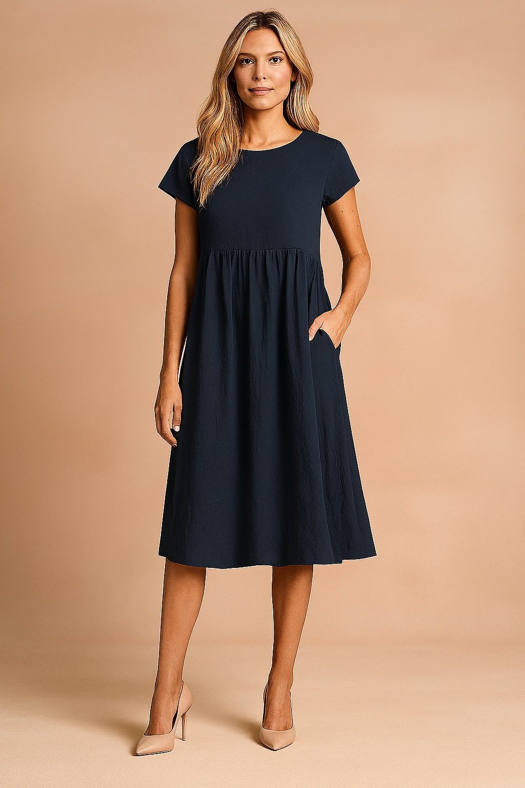 Judy | Airy Midi Basic Summer Dress 5