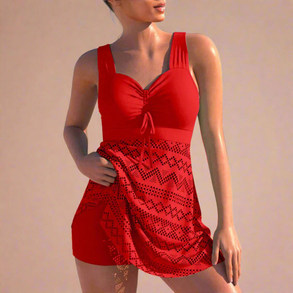 Julia | Stylish blouse with ruching and a delicate pattern 1