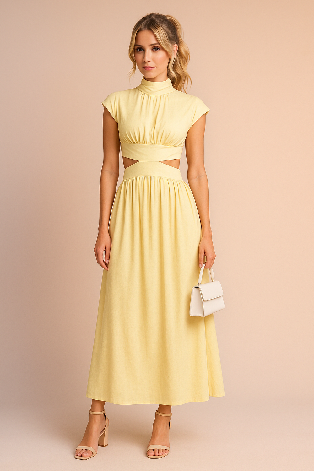 July | Elegant Maxi Dress with Cutouts 1