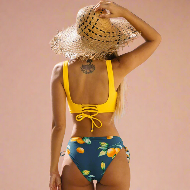 Lena | Tie-up bikini with wrap top 8