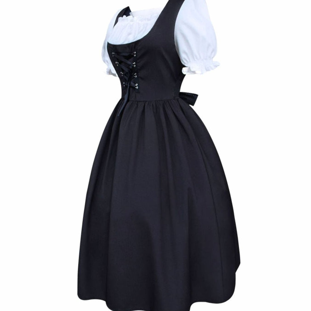 Lena | Women's Oktoberfest Dirndl Dress Traditional Dress Lace-up Midi 2