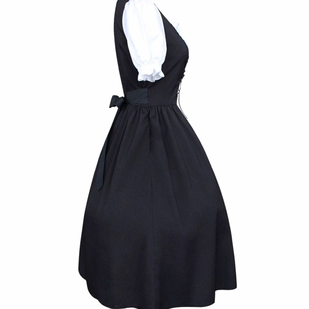 Lena | Women's Oktoberfest Dirndl Dress Traditional Dress Lace-up Midi 3