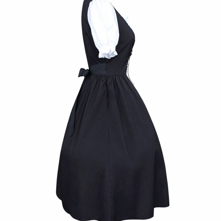 Lena | Women's Oktoberfest Dirndl Dress Traditional Dress Lace-up Midi 3