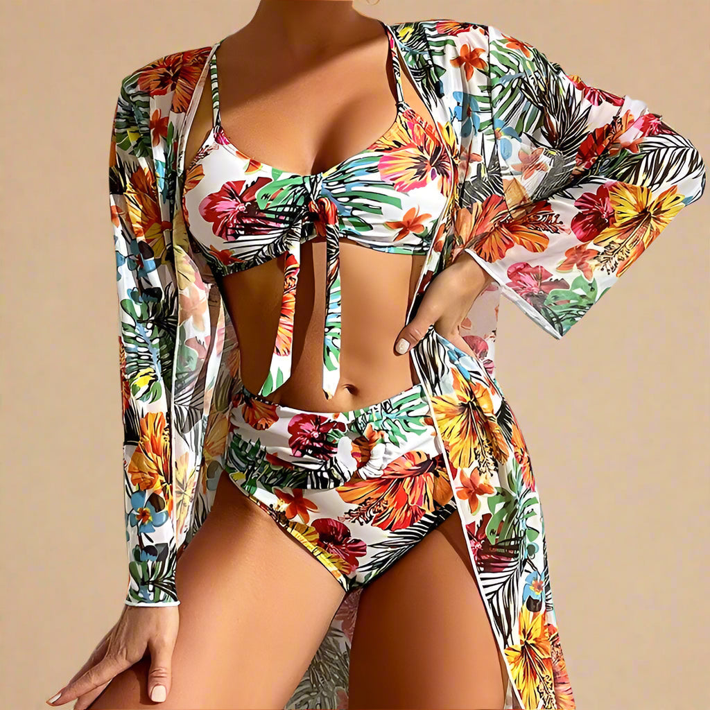 Leticia | Floral Cover-Up Swimsuit 3
