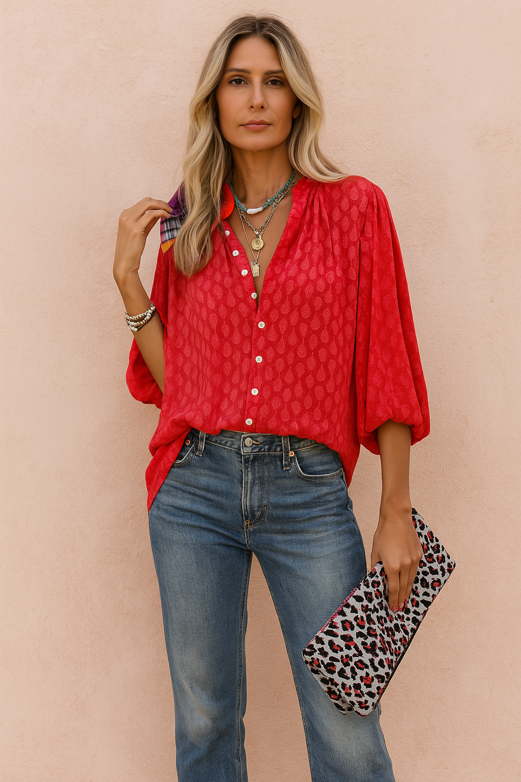 Light Summer Blouse for Women - Casual Oversized Style 4