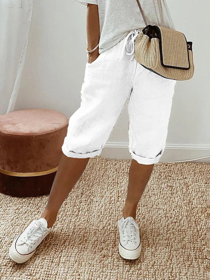 Lightweight Women's Summer Shorts with Adjustable Drawstring 2