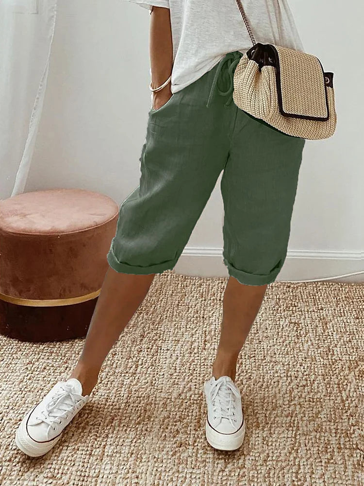 Lightweight Women's Summer Shorts with Adjustable Drawstring 3