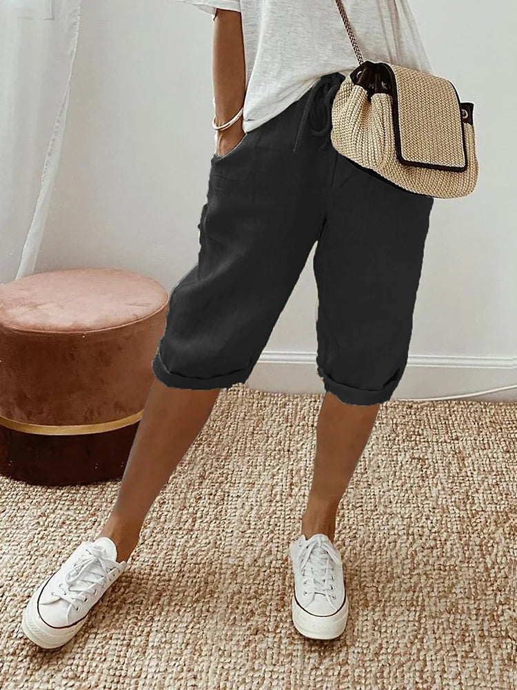 Lightweight Women's Summer Shorts with Adjustable Drawstring 4