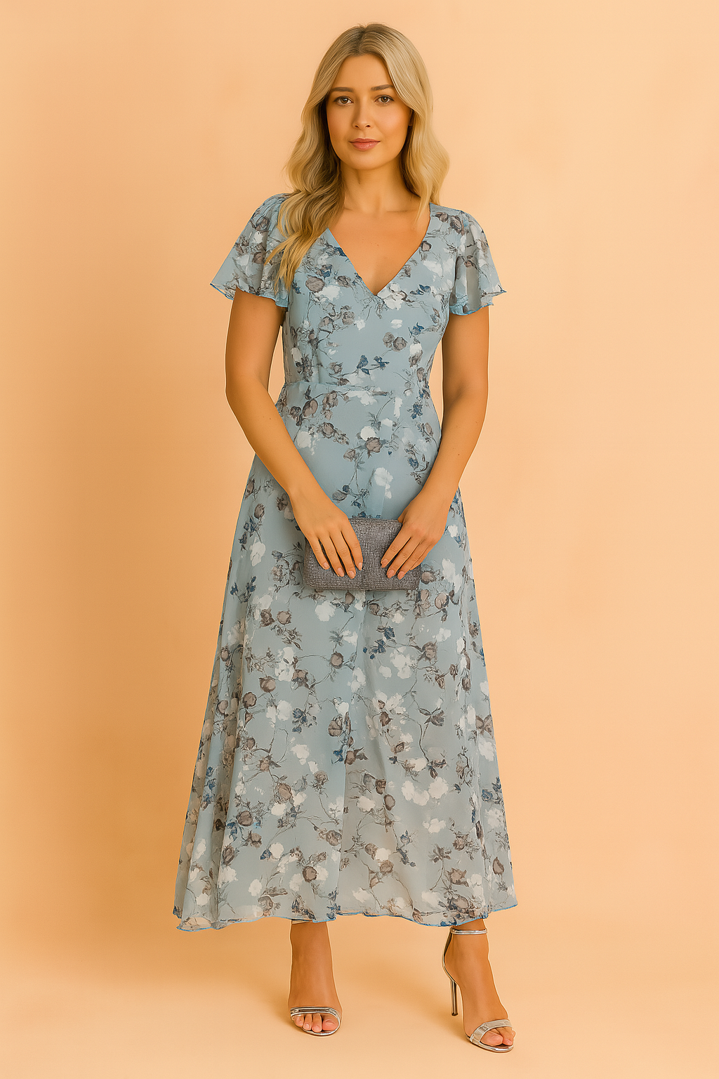 Lilia | Elegant Floral Midi Dress 3
