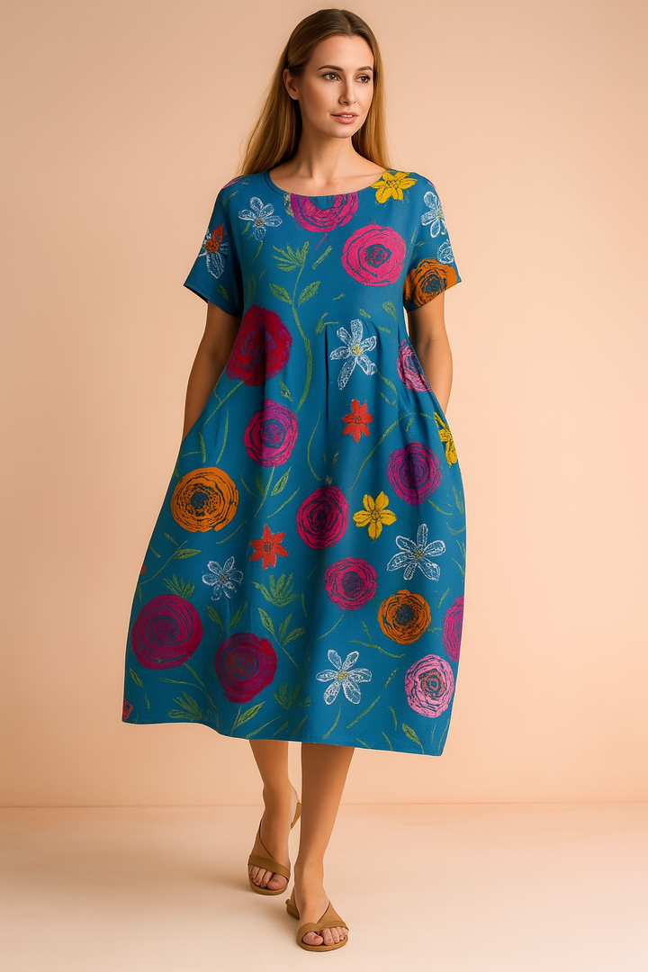 Lottie | Flowy Floral Boho Dress 3