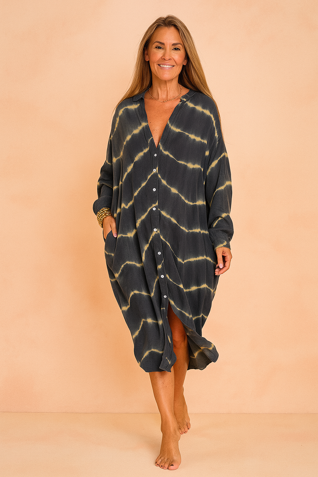 Maggia | Maxi summer dress with v-neckline 3