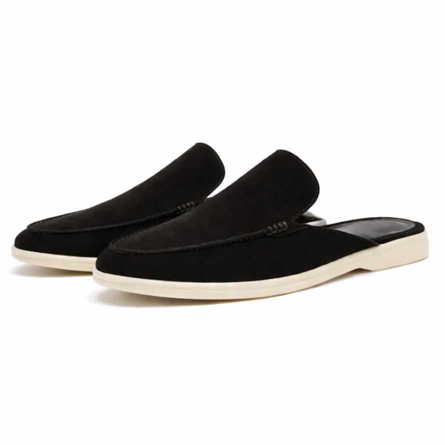Men’s Backless Loafer Slip-On Shoes with Arch Support for Summer 1