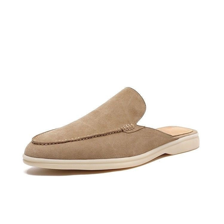 Men’s Backless Loafer Slip-On Shoes with Arch Support for Summer 2