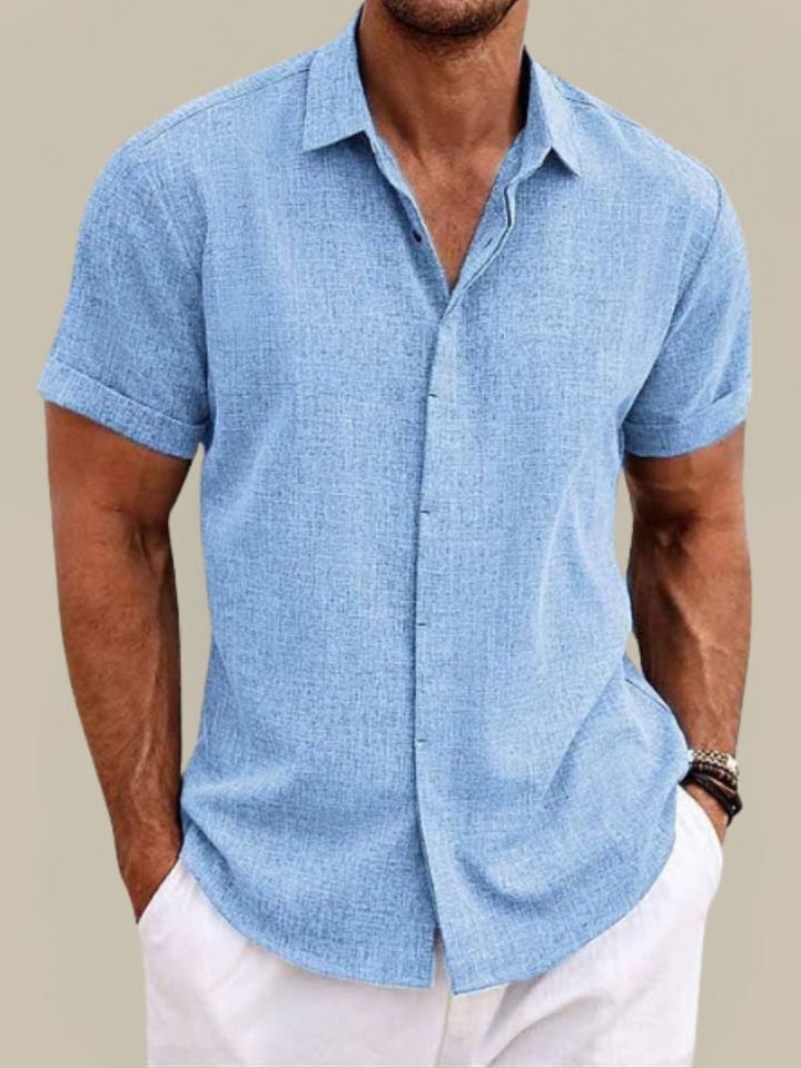 Men's Breathable Short Sleeve Shirt for Summer Casual Wear 1