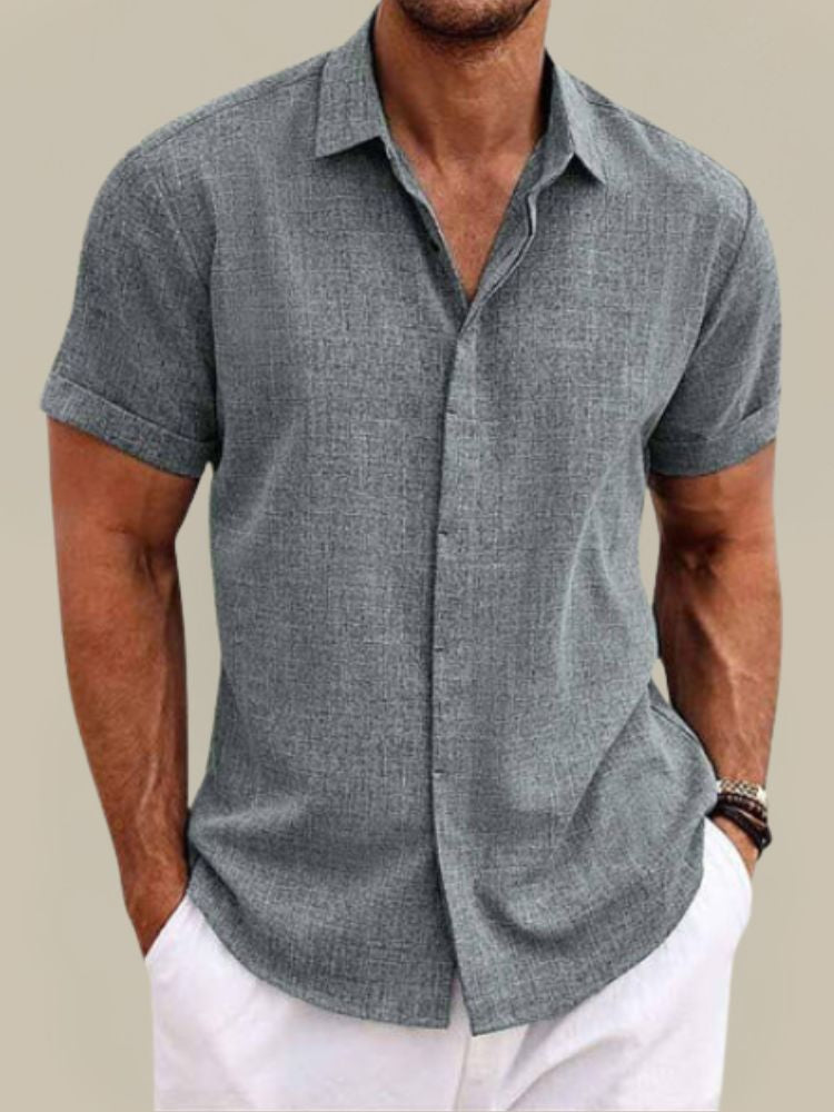 Men's Breathable Short Sleeve Shirt for Summer Casual Wear 2