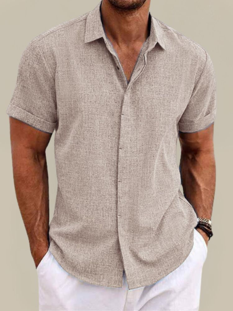 Men's Breathable Short Sleeve Shirt for Summer Casual Wear 4