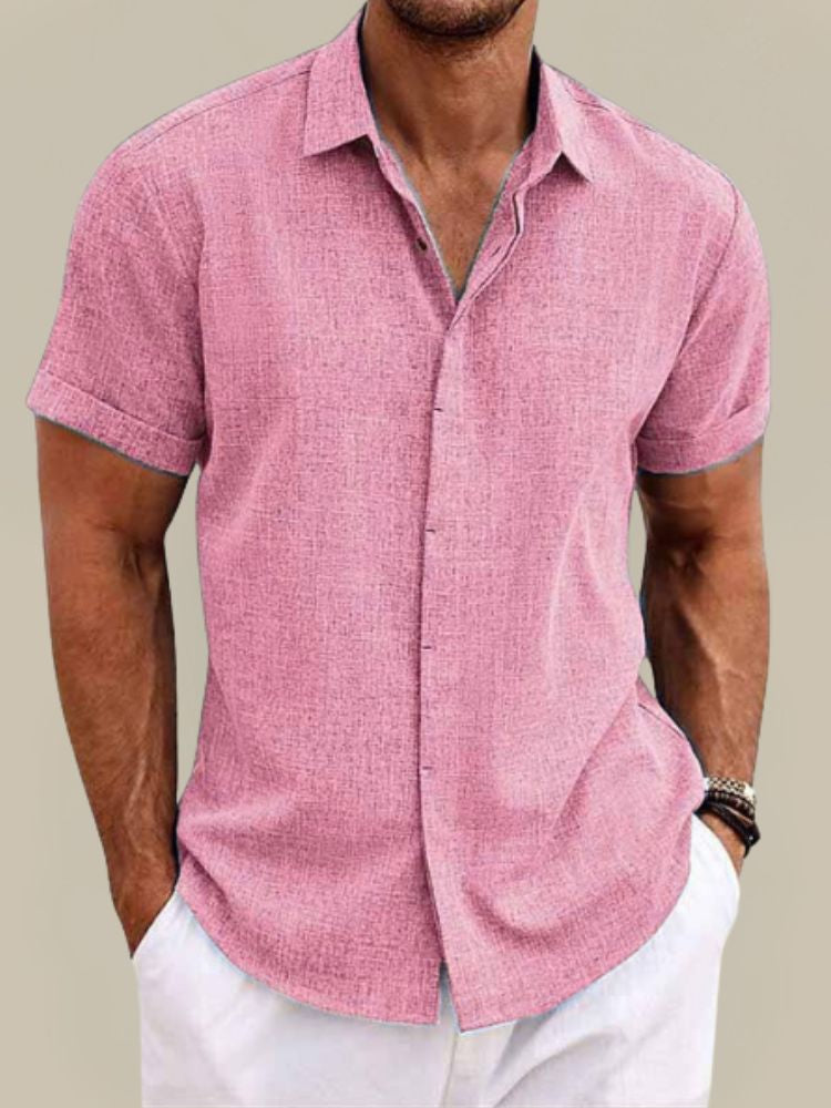 Men's Breathable Short Sleeve Shirt for Summer Casual Wear 6