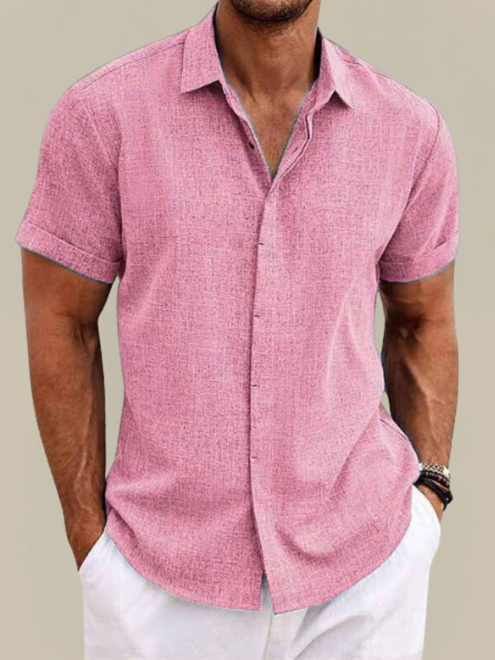 Men's Breathable Short Sleeve Shirt for Summer Casual Wear 6