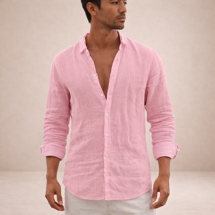 Men's Casual Button Down Shirt for Warm Weather - Relaxed Fit 1