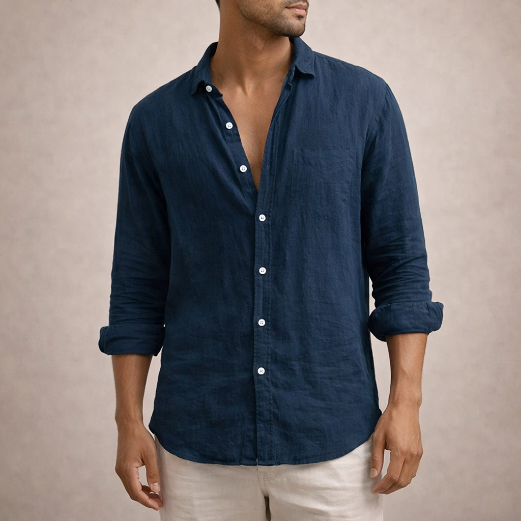 Men's Casual Button Down Shirt for Warm Weather - Relaxed Fit 6