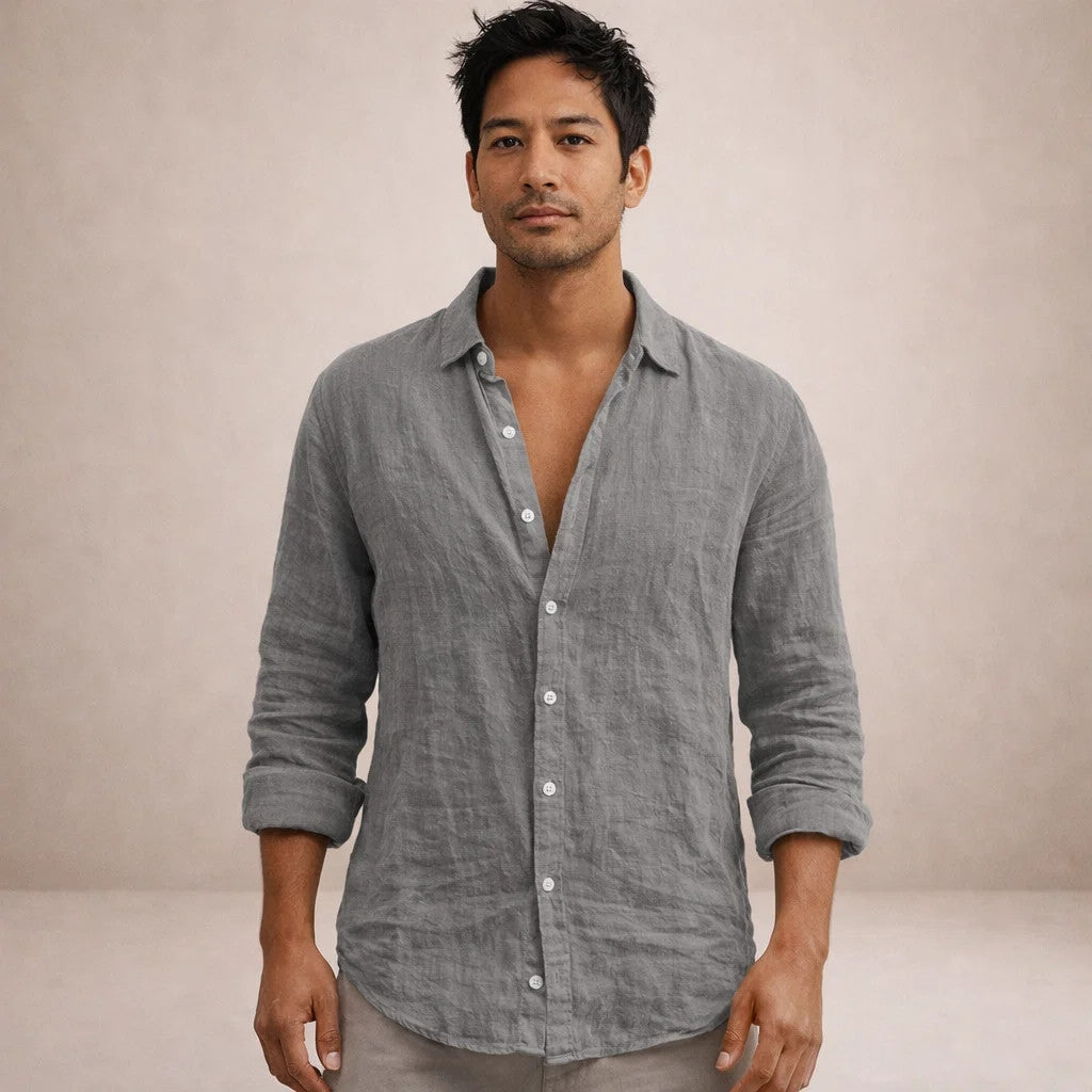 Men's Casual Button Down Shirt for Warm Weather - Relaxed Fit 7