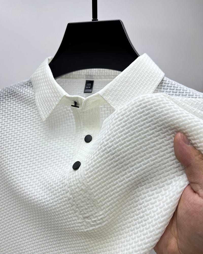 Men's Mesh Polo Shirt for Comfort and Style 3