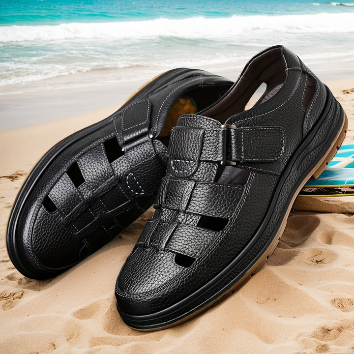 Men's Orthopedic Closed Toe Sandals with Arch Support for Summer Comfort 2