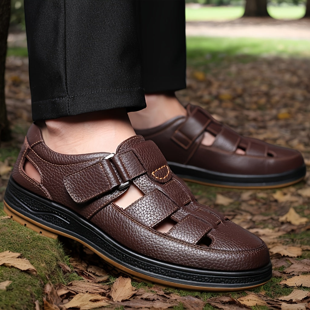Men's Orthopedic Closed Toe Sandals with Arch Support for Summer Comfort 5