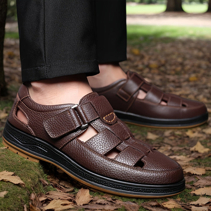 Men's Orthopedic Closed Toe Sandals with Arch Support for Summer Comfort 5
