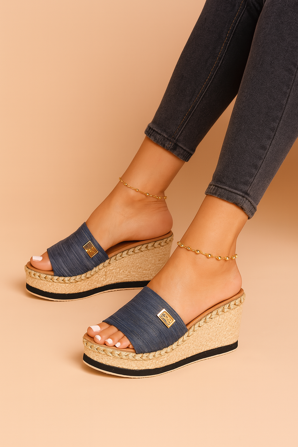 Millie | Woven Wedge Sandals 1