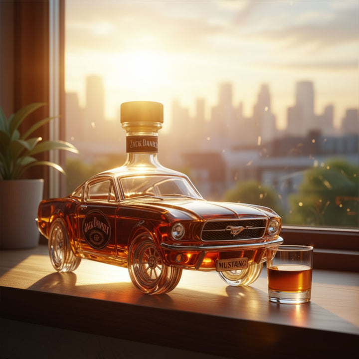 Mustang Shaped Whiskey Decanter - Unique Home Bar Accessory for Bourbon and Whiskey Lovers 3