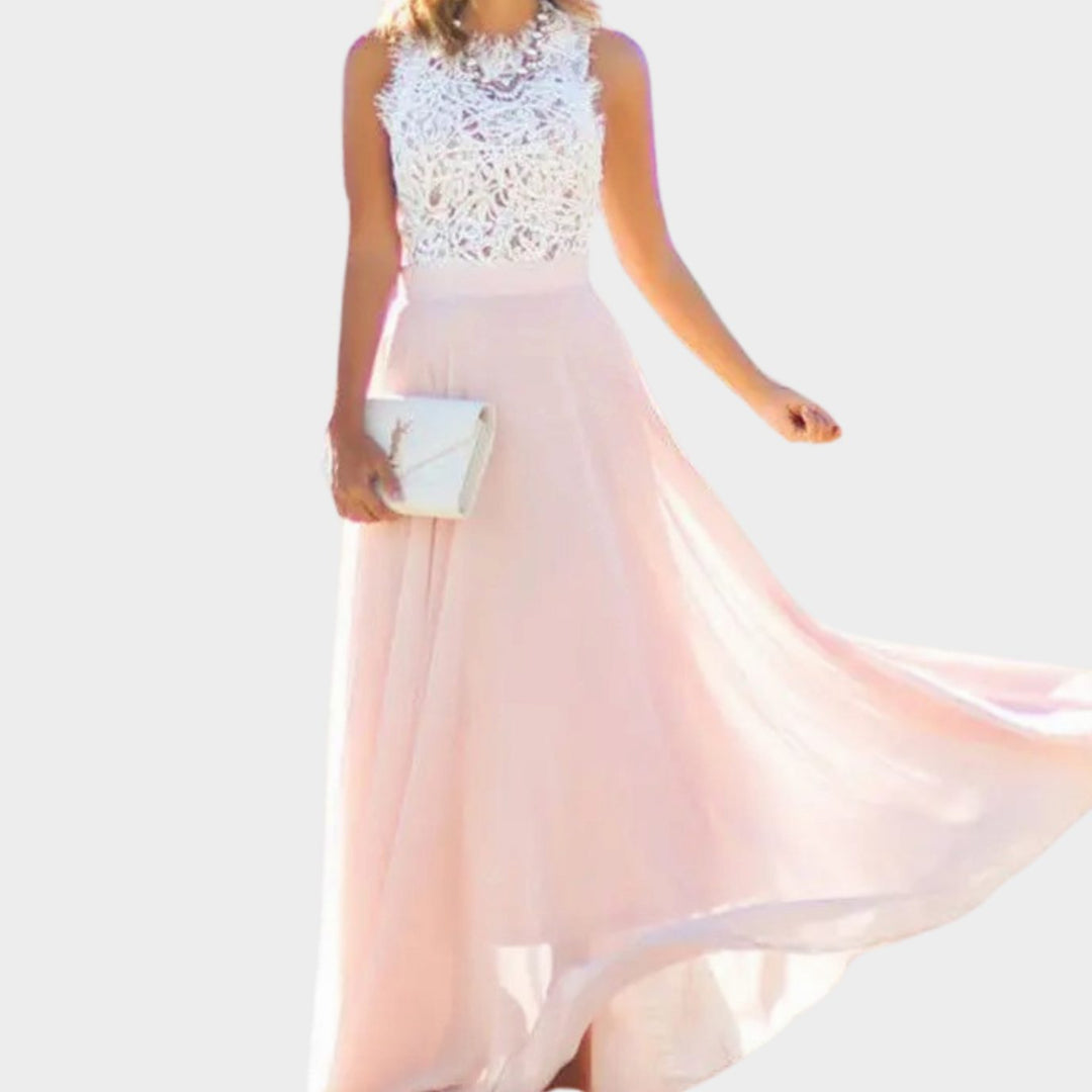 Nora | Women's Lace Cocktail Dress Chiffon Maxi Evening Dress 0