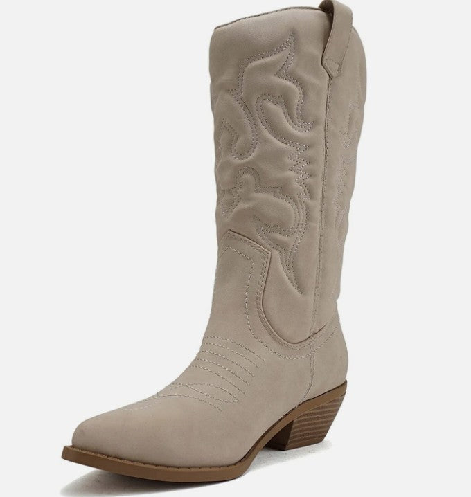 Orthopedic Arch Support Pointed Toe Western Cowboy Boots for Women 1