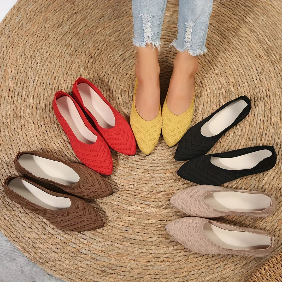 Orthopedic Black Ballet Flats for Women - Lightweight, Elegant Flat Shoes for All-Day Comfort 1