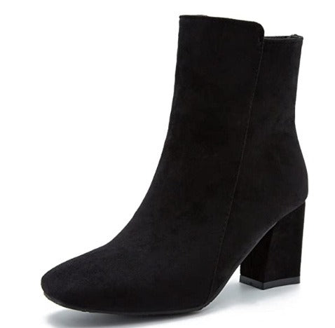 Orthopedic Chunky Block Heel Ankle Boots with Arch Support for Women 0