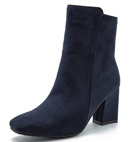Orthopedic Chunky Block Heel Ankle Boots with Arch Support for Women 3