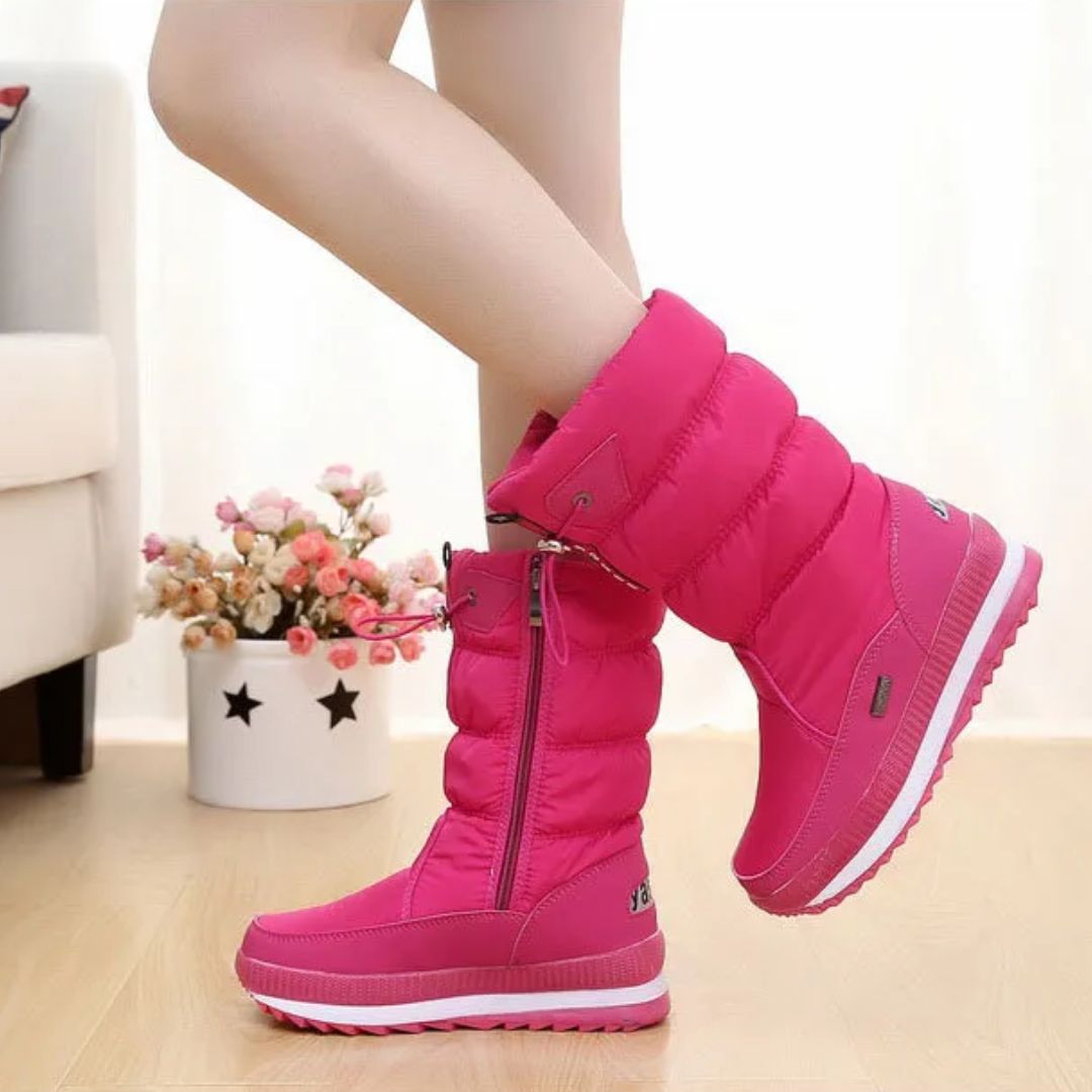 Orthopedic Snow Boots with Arch Support for Women Winter Waterproof Non-Slip 2