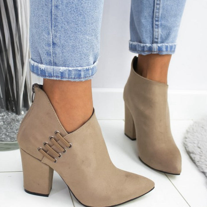Orthopedic V-Style Ankle Boots with Arch Support for Women 0