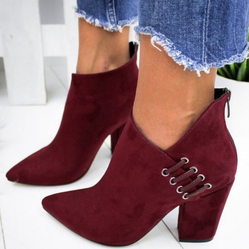 Orthopedic V-Style Ankle Boots with Arch Support for Women 1