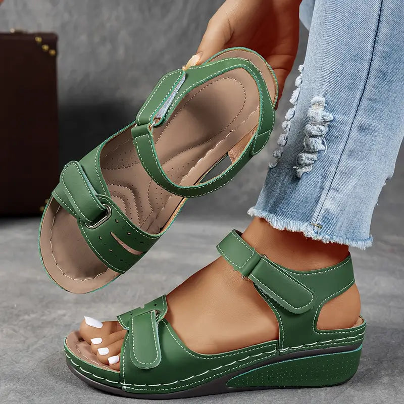 Orthopedic Wedge Sandals for Women - Arch Support Summer Wedge Heels for All-Day Comfort 1