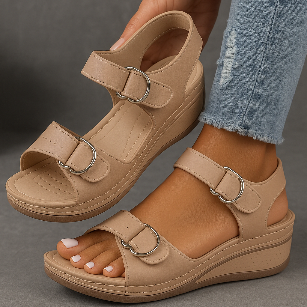 Orthopedic Wedge Sandals for Women - Arch Support Summer Wedge Heels for All-Day Comfort 4