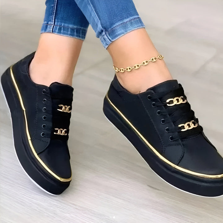 Orthopedic Women's Sneakers - Best Walking Shoes for Women with Chic Accents and Shock-Absorbing Soles 2
