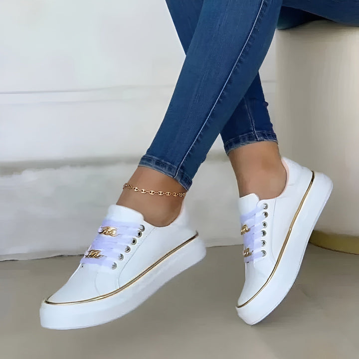 Orthopedic Women's Sneakers - Best Walking Shoes for Women with Chic Accents and Shock-Absorbing Soles 3