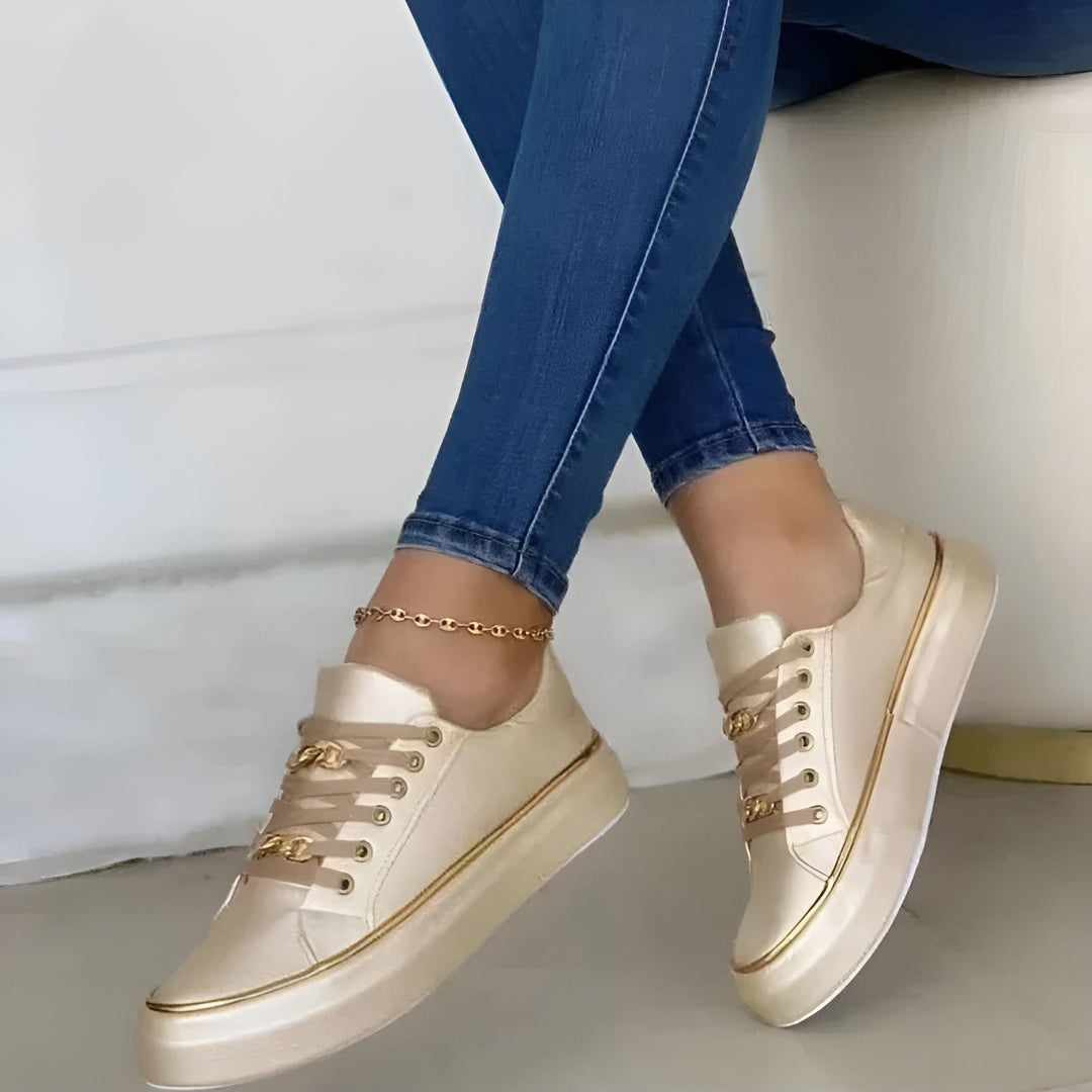 Orthopedic Women's Sneakers - Best Walking Shoes for Women with Chic Accents and Shock-Absorbing Soles 4