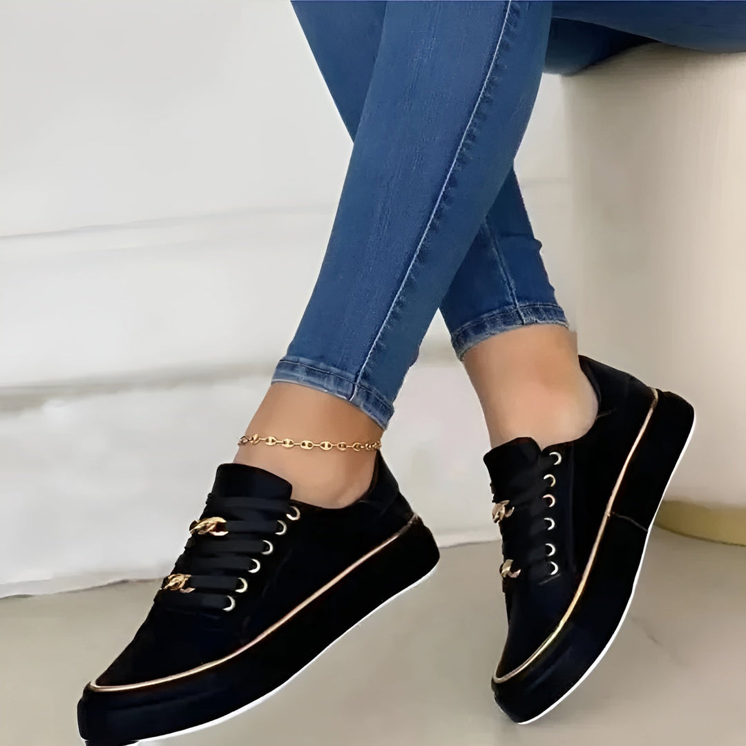 Orthopedic Women's Sneakers - Best Walking Shoes for Women with Chic Accents and Shock-Absorbing Soles 5