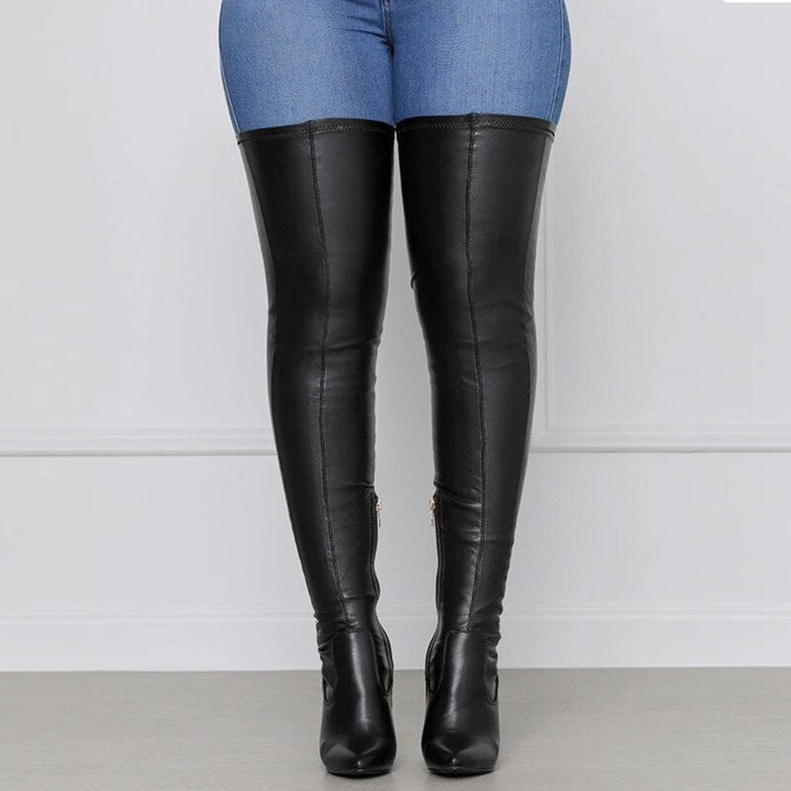 Over-the-Knee Women Boots Stylish High Design for Fall and Winter 1